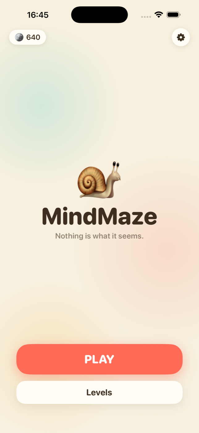 MindMaze — screen 1 of 8